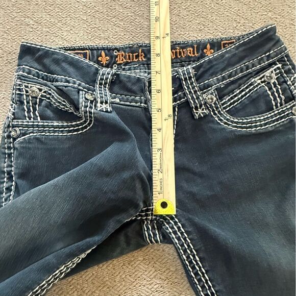 Rock Revival Aida Skinny Jeans Bling Concert Rodeo Women’s size 27 Buckle - Picture 11 of 16